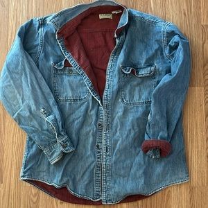 Vintage LL Bean flannel lined denim jacket